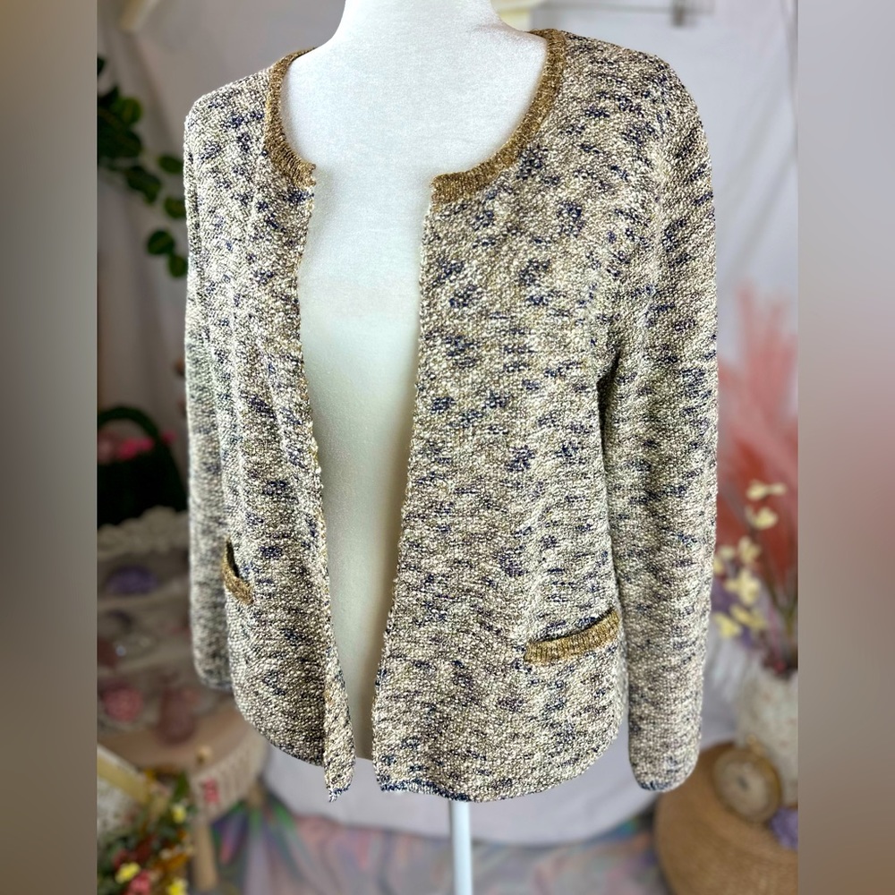 Gerald Darel - Jesse Open Front Melange Cardigan. Size 1. Excellent condition